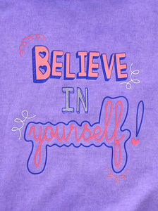 'BELIEVE IN YOURSELF' PASS-IT-ON TEE + 3 FREE KINDNESS PINS