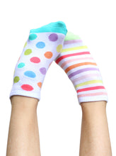 Load image into Gallery viewer, WHITE ZANY LINER SOCKS