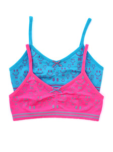 PINK & BLUE HI BRALETTE 2-PACK