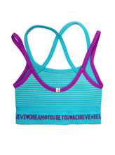 Load image into Gallery viewer, PURPLE &amp; BLUE CROP TOP 2-PACK