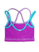 Load image into Gallery viewer, PURPLE &amp; BLUE CROP TOP 2-PACK