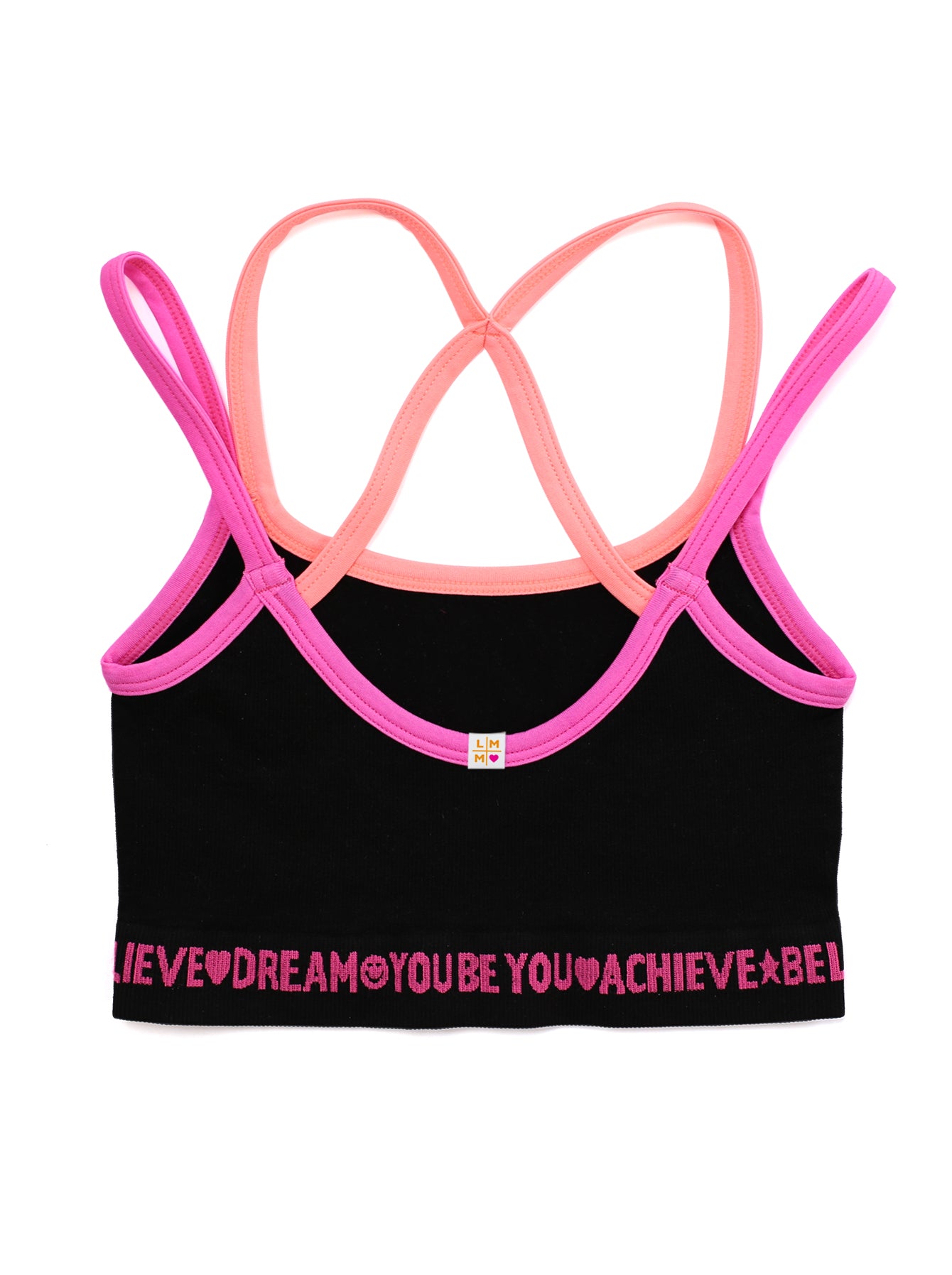 BLACK & PINK CROP TOP 2-PACK – Little Miss Matched