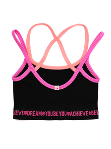 BLACK & PINK CROP TOP 2-PACK