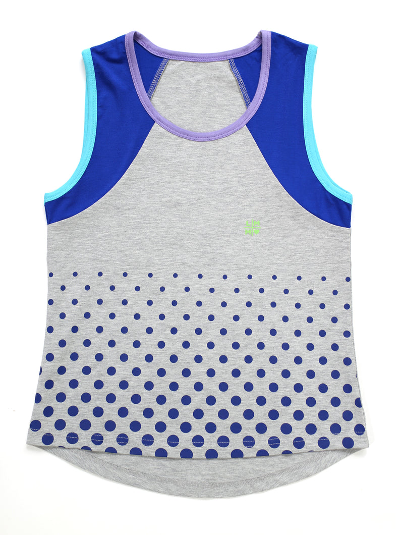 BLUE DOTS COVER UP TANK