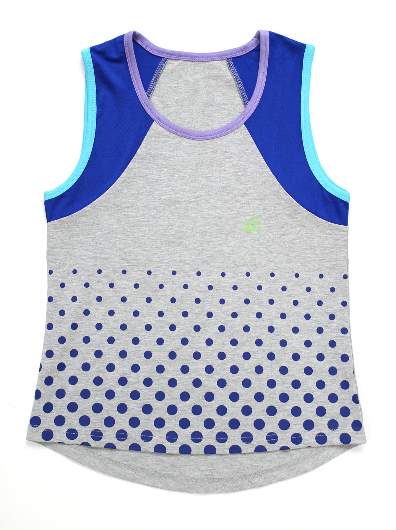 BLUE DOTS COVER UP TANK