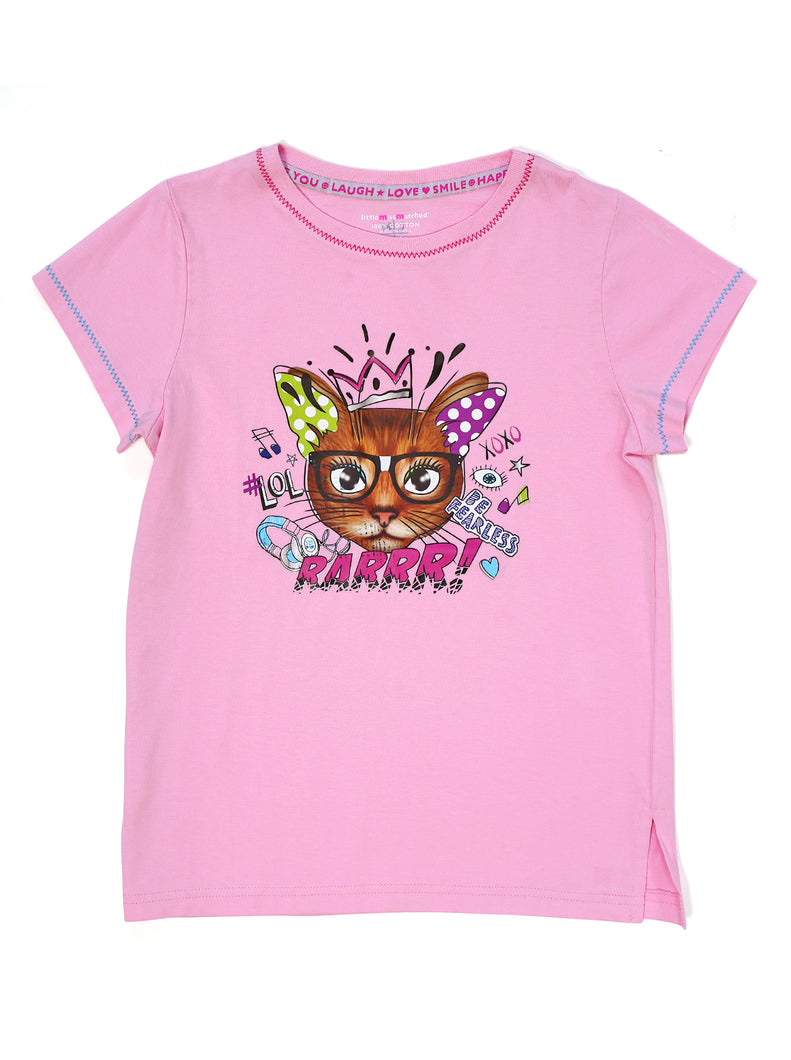 FEARLESS FELINE GRAPHIC TEE