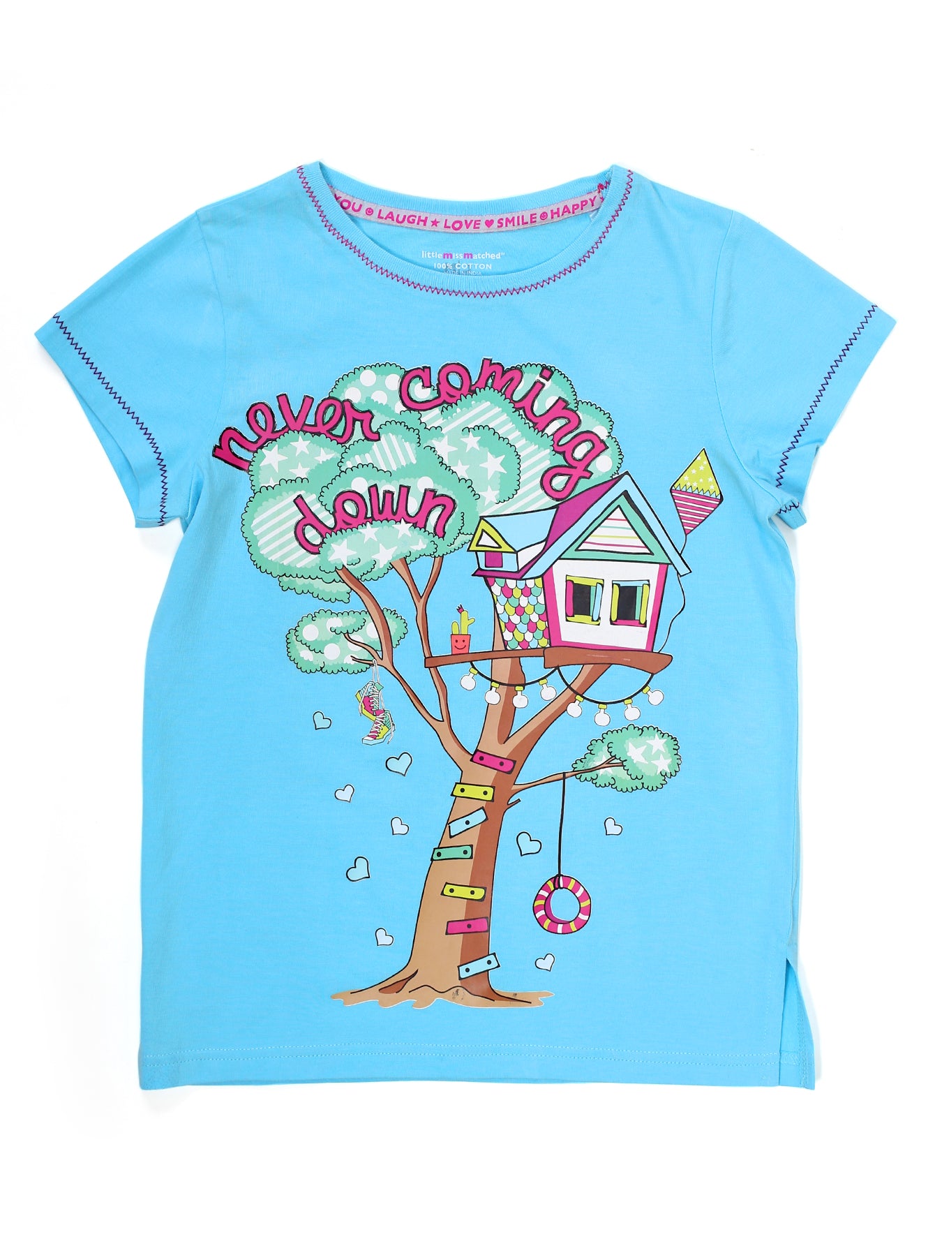 NEVER COMING DOWN GRAPHIC TEE