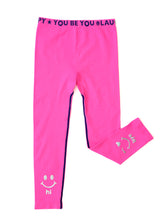 Load image into Gallery viewer, PINK &amp; BLUE HI BYE OMBRE 2-PACK LEGGINGS