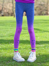 Load image into Gallery viewer, PINK &amp; BLUE HI BYE OMBRE 2-PACK LEGGINGS