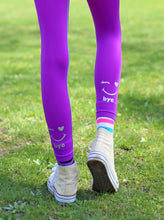 Load image into Gallery viewer, PURPLE &amp; BLUE OMBRE HI BYE LEGGINGS 2-PACK