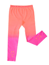 Load image into Gallery viewer, BLACK &amp; CORAL OMBRE HI BYE LEGGINGS 2-PACK