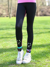 Load image into Gallery viewer, BLACK &amp; CORAL OMBRE HI BYE LEGGINGS 2-PACK