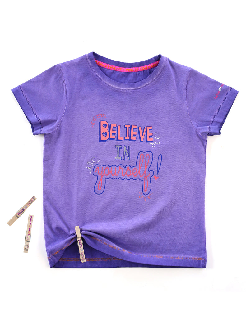 'BELIEVE IN YOURSELF' PASS-IT-ON TEE + 3 FREE KINDNESS PINS