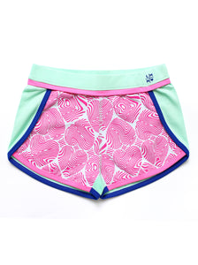 PATTERN HEARTS PANEL SHORTS