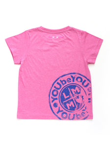 PINK LMM DISTRESSED TEE