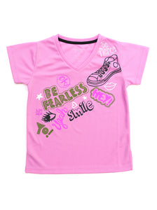 BE FEARLESS PINK TEE