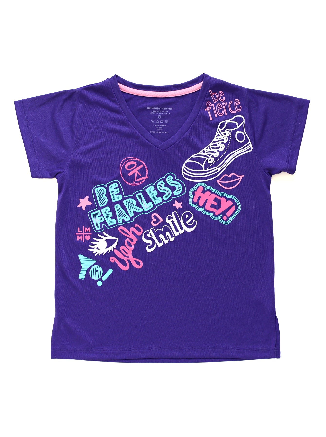 BE FEARLESS PURPLE TEE