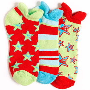 SHOOTING STARS SPORT LINER SOCKS-LASTONE! COLLECT IT.