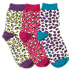 BRIGHT LEOPARD ANKLE SOCKS - LAST ONES!