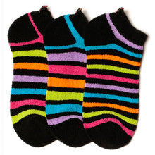Load image into Gallery viewer, ZANY STRIPE REVERSE TERRY LINER SOCKS