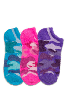 CAMO PRINT FUZZY LINER SOCKS