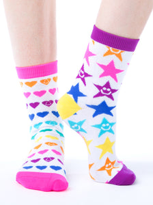RAINBOW SMILES ANKLE SOCKS