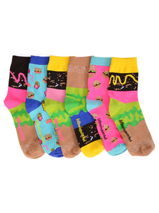 SMELLY CHEESEBURGER SOCKS GIFT SET-BEST SELLER BIG SAVINGS-GET IT NOW