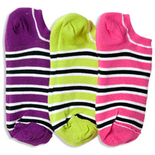 Load image into Gallery viewer, ZEBRA &amp; STRIPE REVERSIBLE LINER SOCKS