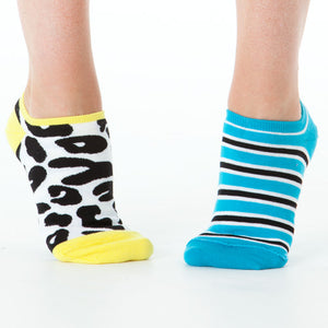 LEOPARD & STRIPE REVERSIBLE LINER SOCKS - LAST ONES! COLLECT IT