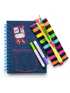 ATTACH-A-PATCH DENIM NOTEBOOK