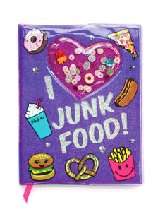 I LOVE JUNK FOOD SHAKER NOTEBOOK