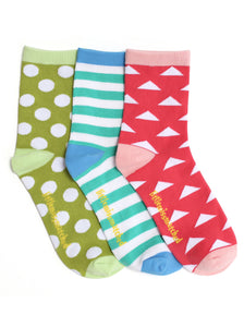 MARVELOUS TRIANGLES ANKLE SOCKS