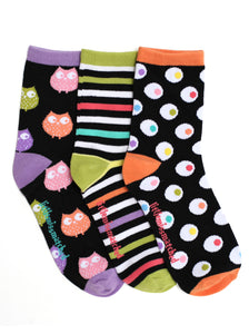 ZANY OWLS ANKLE SOCKS