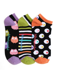 ZANY OWLS LINER SOCKS