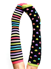 Load image into Gallery viewer, Black Zany Knee High Socks