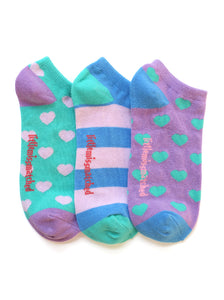 MARVELOUS HEARTS LINER SOCKS