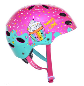 Little mermaid hauling bike helmet
