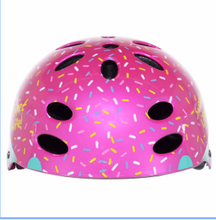 Load image into Gallery viewer, SWEET LIFE CUPCAKE MULTI-SPORT CHILD&#39;S HELMET - AGES 5 AND UP - PINK