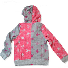 Load image into Gallery viewer, PINK &amp; GREY STAR ZIP-UP