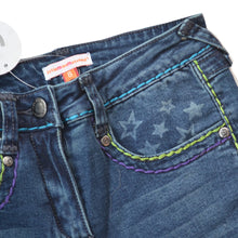 Load image into Gallery viewer, DENIM BLUE JEANS WITH CONTRAST STITCHING