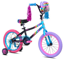 Load image into Gallery viewer, LittleMissMatched 18&quot; Let You Be You Girl&#39;s Bike, Blue/Purple/Pink - Rider Height 3&#39;5&quot; to 4&#39;3&quot;