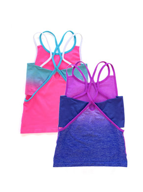 PINK & BLUE OMBRE TANK 2-PACK